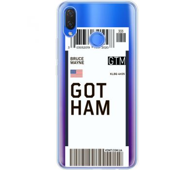 Силіконовий чохол BoxFace Huawei P Smart Plus Ticket Gotham (34975-cc92)