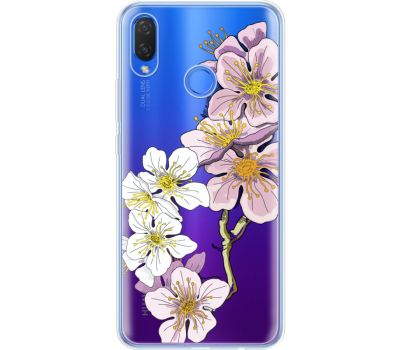 Силіконовий чохол BoxFace Huawei P Smart Plus Cherry Blossom (34975-cc4)