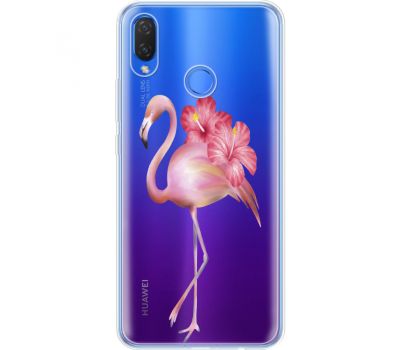 Силіконовий чохол BoxFace Huawei P Smart Plus Floral Flamingo (34975-cc12)