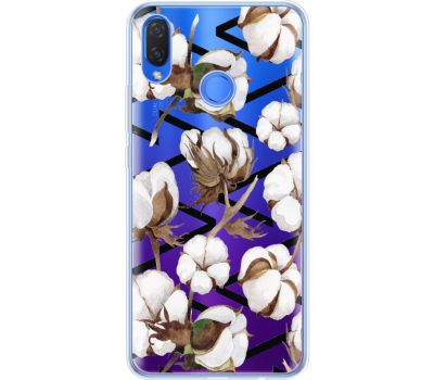 Силіконовий чохол BoxFace Huawei P Smart Plus Cotton flowers (34975-cc50)