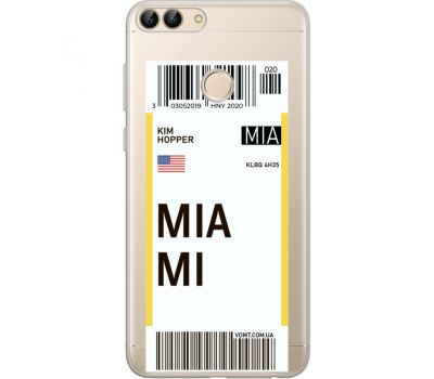Силіконовий чохол BoxFace Huawei P Smart Ticket Miami (34988-cc81)