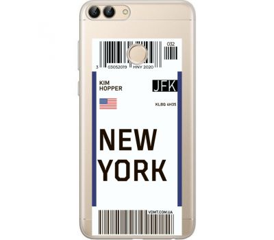 Силіконовий чохол BoxFace Huawei P Smart Ticket New York (34988-cc84)
