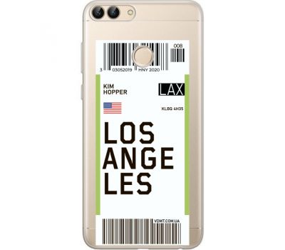 Силіконовий чохол BoxFace Huawei P Smart Ticket Los Angeles (34988-cc85)