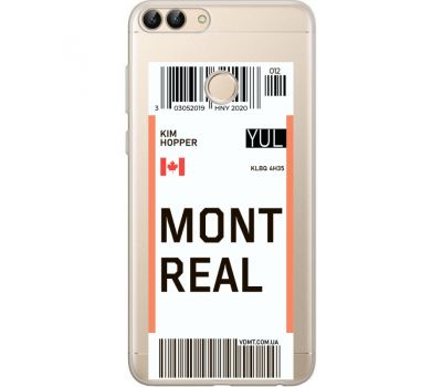 Силіконовий чохол BoxFace Huawei P Smart Ticket Monreal (34988-cc87)