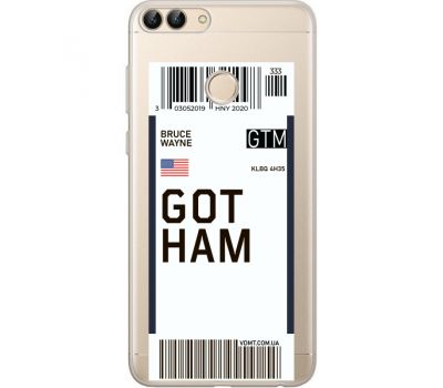 Силіконовий чохол BoxFace Huawei P Smart Ticket Gotham (34988-cc92)