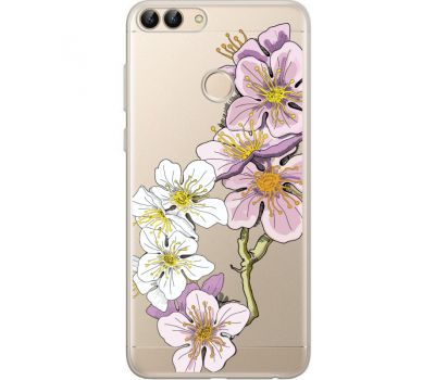 Силіконовий чохол BoxFace Huawei P Smart Cherry Blossom (34988-cc4)