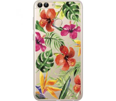 Силіконовий чохол BoxFace Huawei P Smart Tropical Flowers (34988-cc43)