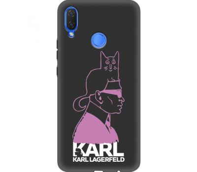 Силіконовий чохол BoxFace Huawei P Smart Plus Pink Karl (35159-bk40)