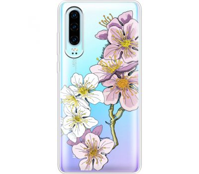 Силіконовий чохол BoxFace Huawei P30 Cherry Blossom (36852-cc4)