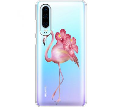 Силіконовий чохол BoxFace Huawei P30 Floral Flamingo (36852-cc12)