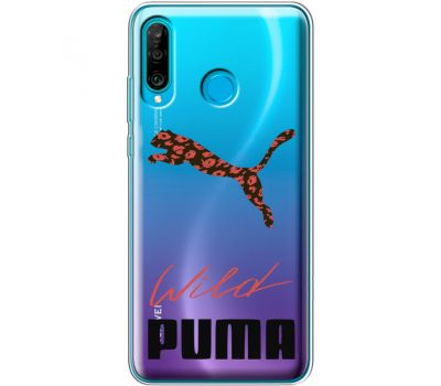 Силіконовий чохол BoxFace Huawei P30 Lite Wild Cat (36872-cc66)