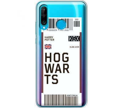 Силіконовий чохол BoxFace Huawei P30 Lite Ticket Hogwarts (36872-cc91)