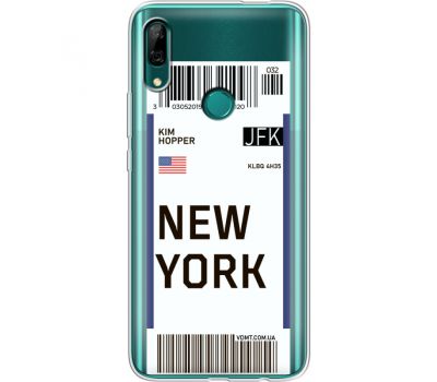 Силіконовий чохол BoxFace Huawei P Smart Z Ticket New York (37382-cc84)
