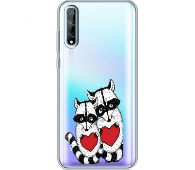 Силіконовий чохол BoxFace Huawei P Smart S Raccoons in love (40354-cc29)