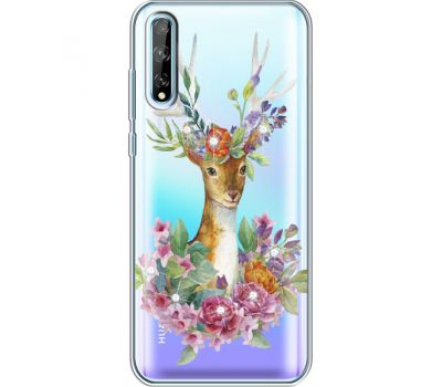 Силіконовий чохол BoxFace Huawei P Smart S Deer with flowers (940354-rs5)