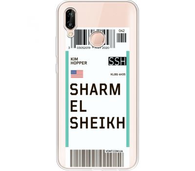 Силіконовий чохол BoxFace Huawei P20 Lite Ticket Sharmel Sheikh (34991-cc90)