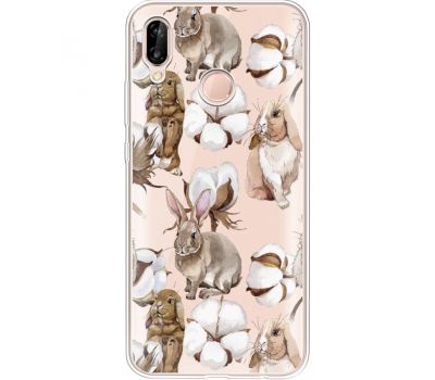 Силіконовий чохол BoxFace Huawei P20 Lite Cotton and Rabbits (34991-cc49)