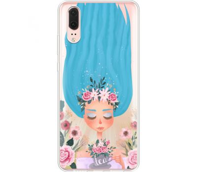 Силіконовий чохол BoxFace Huawei P20 Blue Hair (35581-cc57)