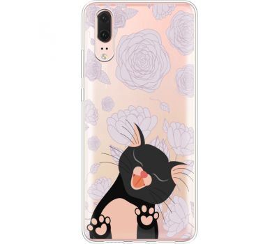 Силіконовий чохол BoxFace Huawei P20 Meow (35581-cc33)