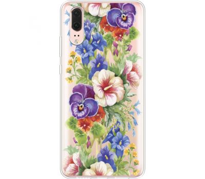 Силіконовий чохол BoxFace Huawei P20 Summer Flowers (35581-cc34)