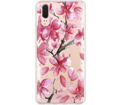 Силіконовий чохол BoxFace Huawei P20 Pink Magnolia (35581-cc37)