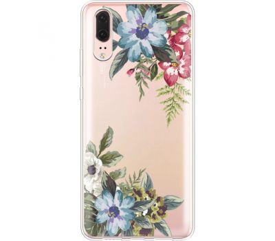 Силіконовий чохол BoxFace Huawei P20 Floral (35581-cc54)