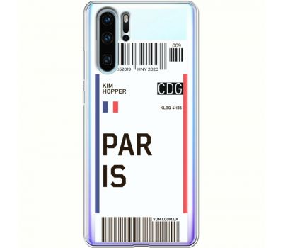 Силіконовий чохол BoxFace Huawei P30 Pro Ticket Paris (36856-cc86)