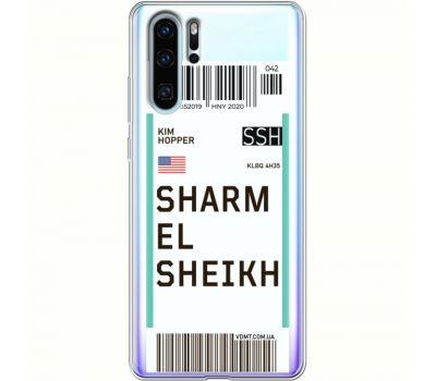 Силіконовий чохол BoxFace Huawei P30 Pro Ticket Sharmel Sheikh (36856-cc90)