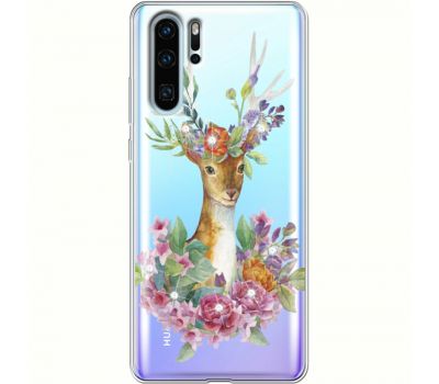 Силіконовий чохол BoxFace Huawei P30 Pro Deer with flowers (936856-rs5)