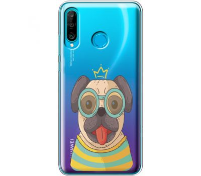 Силіконовий чохол BoxFace Huawei P30 Lite King Mops (36872-cc16)