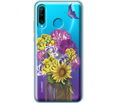 Силіконовий чохол BoxFace Huawei P30 Lite My Bouquet (36872-cc20)