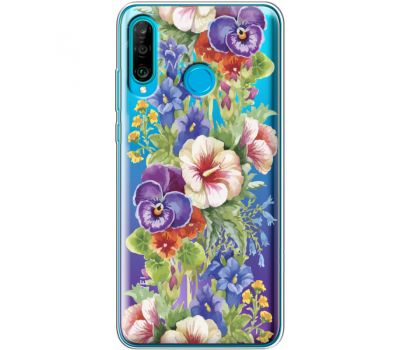 Силіконовий чохол BoxFace Huawei P30 Lite Summer Flowers (36872-cc34)