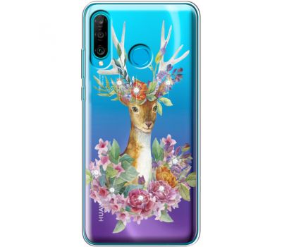 Силіконовий чохол BoxFace Huawei P30 Lite Deer with flowers (936872-rs5)