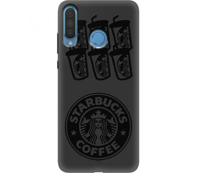 Силіконовий чохол BoxFace Huawei P30 Lite Black Coffee (37511-bk41)
