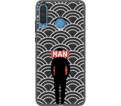 Силіконовий чохол BoxFace Huawei P30 Lite Man Pattern (37511-bk52)