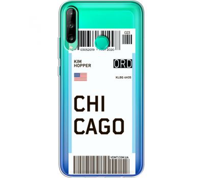 Силіконовий чохол BoxFace Huawei P40 Lite E Ticket Chicago (39375-cc82)