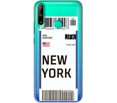 Силіконовий чохол BoxFace Huawei P40 Lite E Ticket New York (39375-cc84)