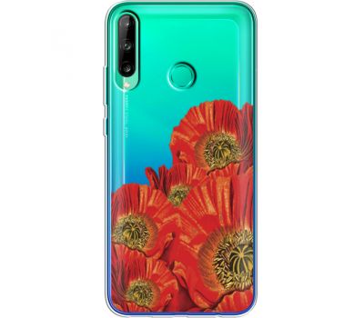 Силіконовий чохол BoxFace Huawei P40 Lite E Red Poppies (39375-cc44)