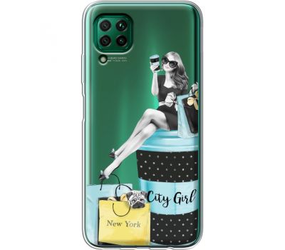 Силіконовий чохол BoxFace Huawei P40 Lite City Girl (39380-cc56)