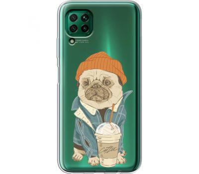 Силіконовий чохол BoxFace Huawei P40 Lite Dog Coffeeman (39380-cc70)