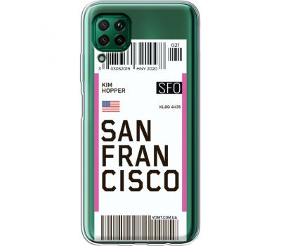 Силіконовий чохол BoxFace Huawei P40 Lite Ticket  San Francisco (39380-cc79)