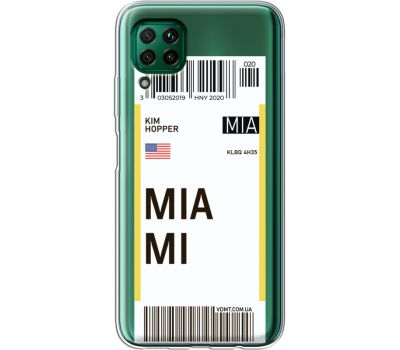 Силіконовий чохол BoxFace Huawei P40 Lite Ticket Miami (39380-cc81)