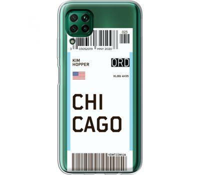 Силіконовий чохол BoxFace Huawei P40 Lite Ticket Chicago (39380-cc82)