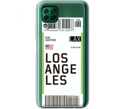 Силіконовий чохол BoxFace Huawei P40 Lite Ticket Los Angeles (39380-cc85)