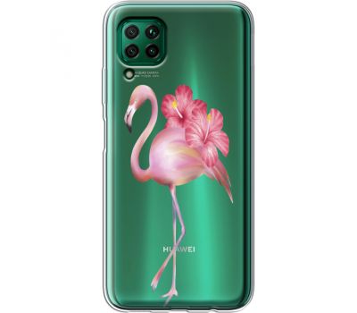 Силіконовий чохол BoxFace Huawei P40 Lite Floral Flamingo (39380-cc12)