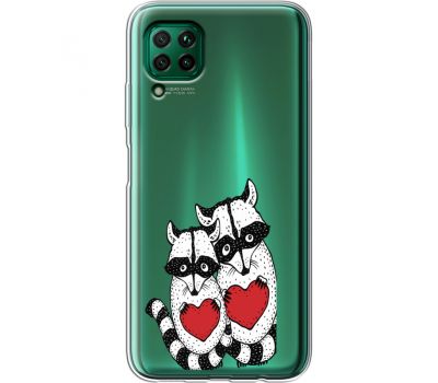 Силіконовий чохол BoxFace Huawei P40 Lite Raccoons in love (39380-cc29)