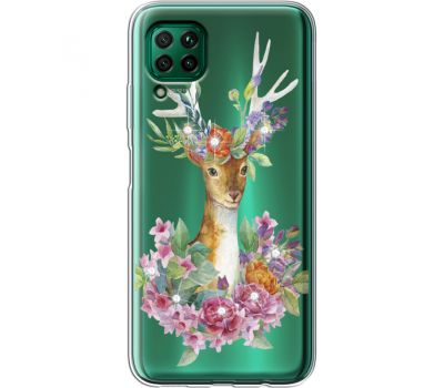 Силіконовий чохол BoxFace Huawei P40 Lite Deer with flowers (939380-rs5)