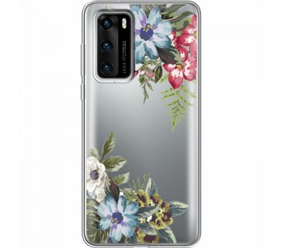 Силіконовий чохол BoxFace Huawei P40 Floral (39747-cc54)