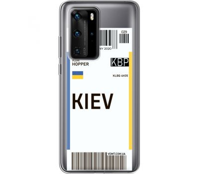 Силіконовий чохол BoxFace Huawei P40 Pro Ticket Kiev (39751-cc88)