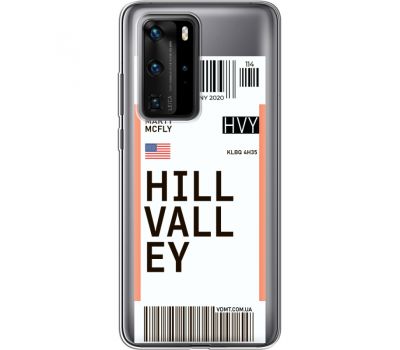 Силіконовий чохол BoxFace Huawei P40 Pro Ticket Hill Valley (39751-cc94)